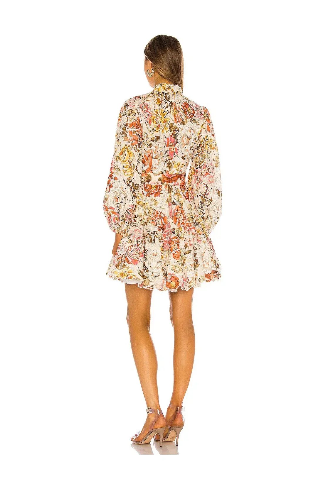 Zimmermann Bonita Embroidered Short Dress Floral Size 1 / Au 10 photo 3
