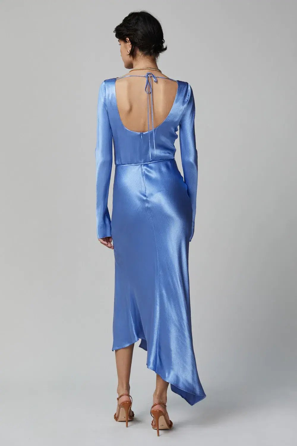 Bec & Bridge Delphine Long Sleeve Midi Dress in Cornflower Blue Size 12 photo 5