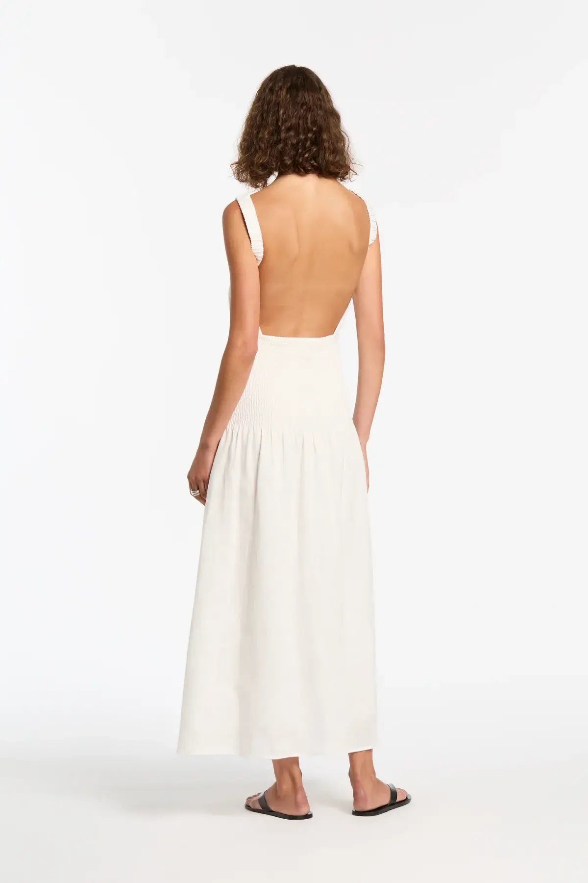 Sir The Label Lorena Open Back Maxi Dress White Size AU 10 photo 2