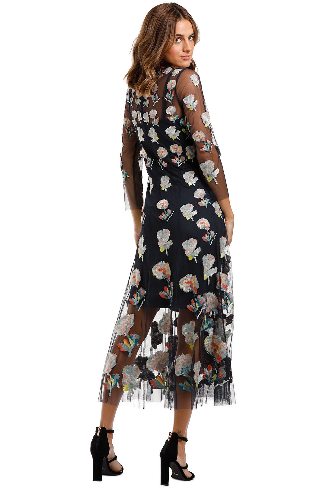 Monet Dress - Ink Multi Florals photo 3