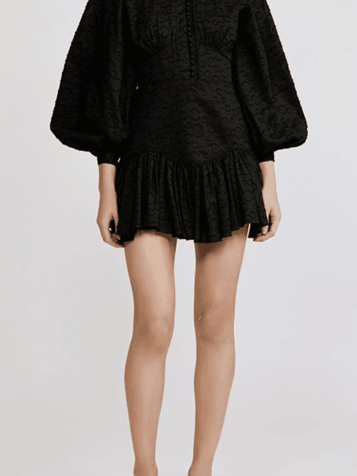 Acler Bastia Mini Dress Black Size 6 photo 3