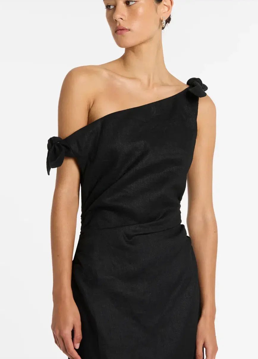Sir the Label Bettina Off Shoulder Dress Black Size AU 8 photo 2