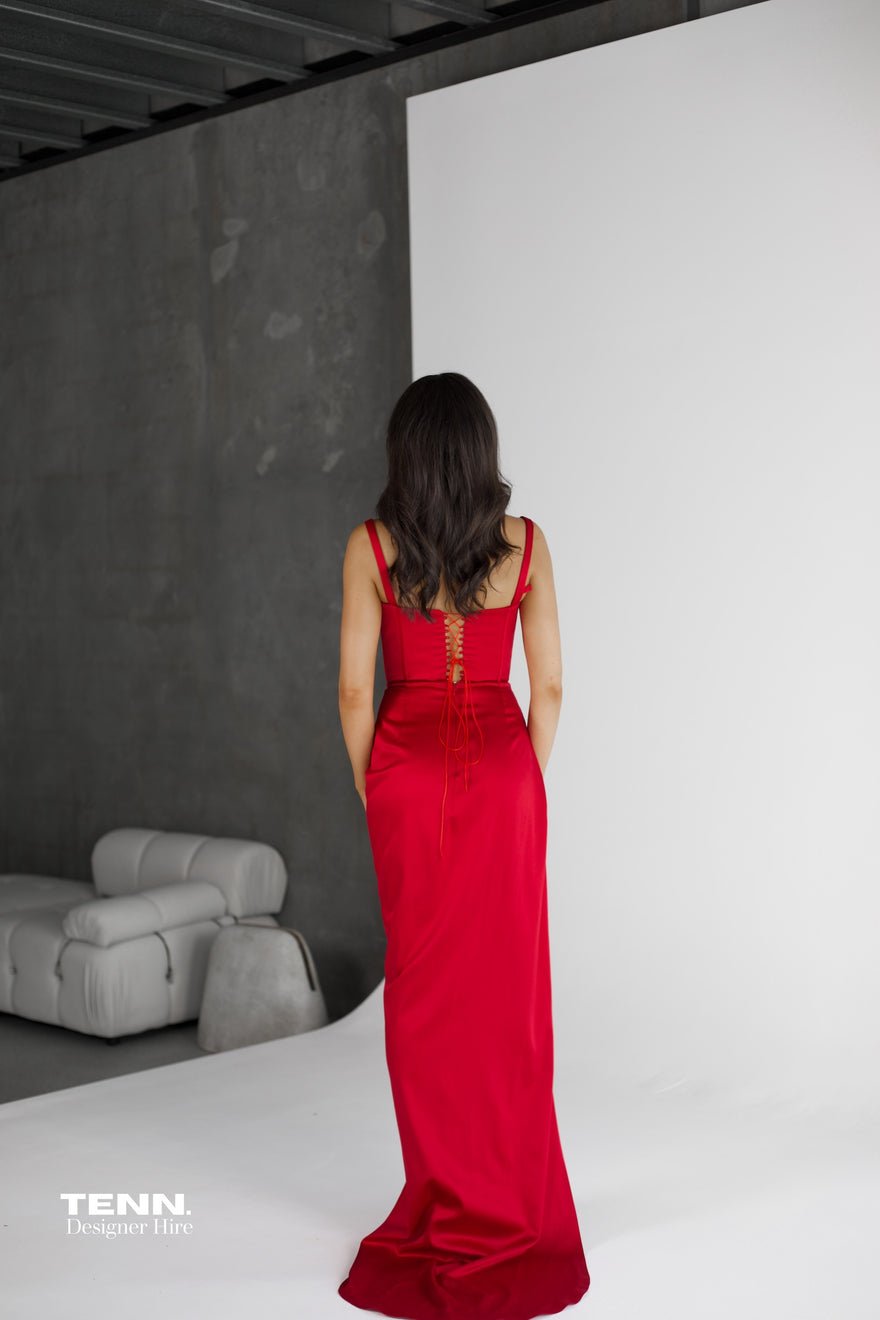 Lia Stublla Aimee Gown - Red photo 3