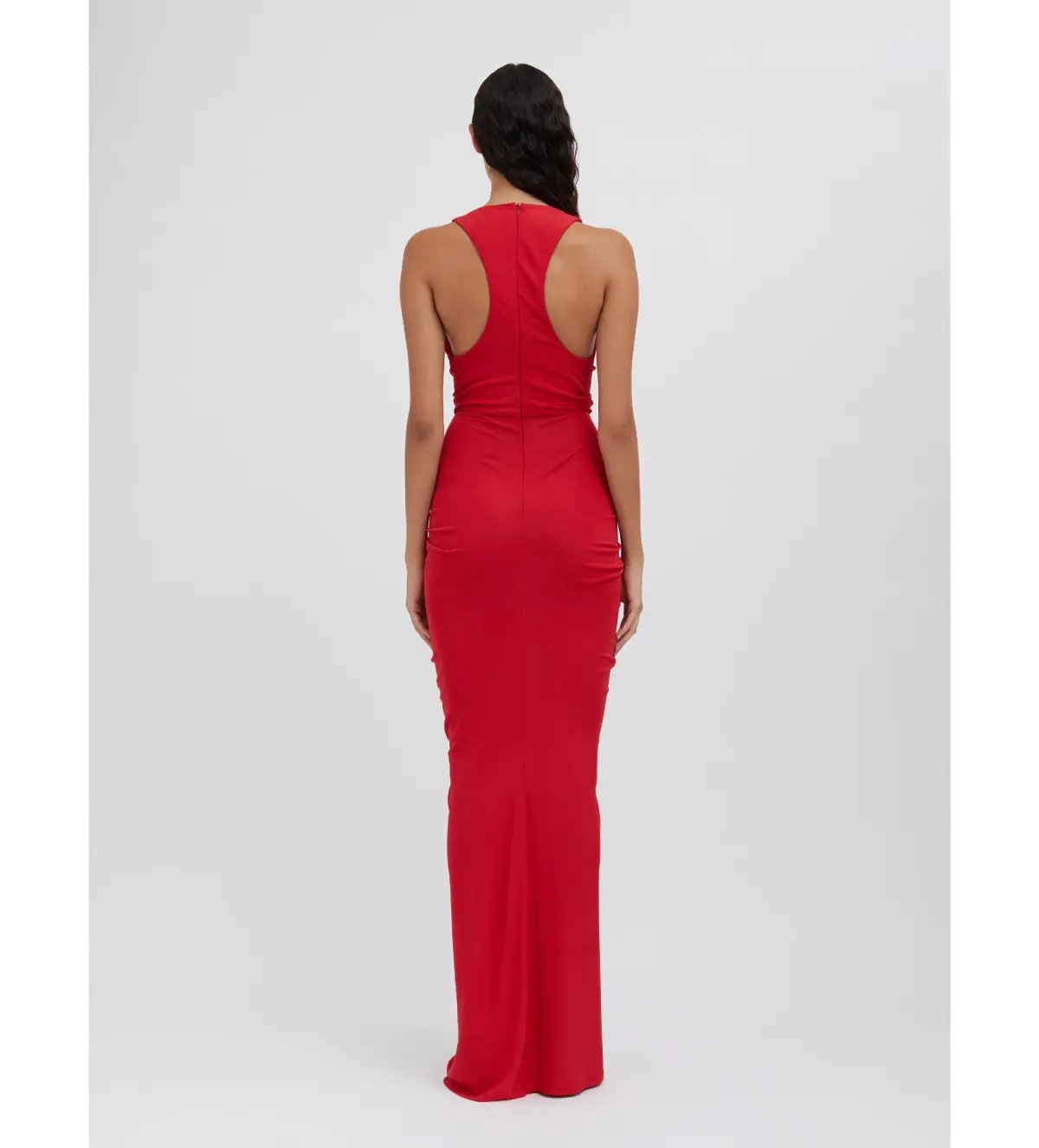 Christopher Esber Vivenda Drape Front Dress Watermelon Size 8 photo 3