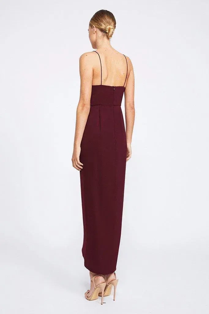 Shona Joy Cocktail Dress Burgundy Size 8 photo 2
