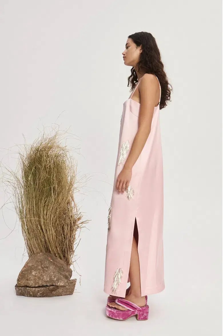 Alemais Cindy Embellished Slip Dress Pink Size 16 photo 2