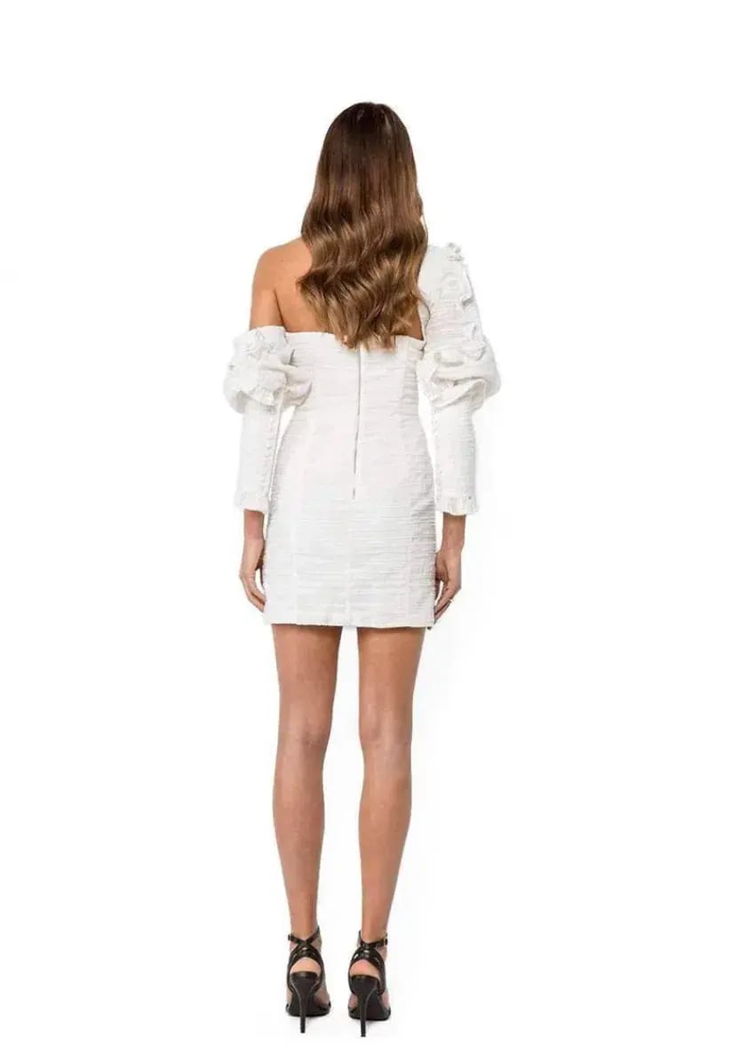 Asilio Asymmetric Mini Dress White size 6 photo 2