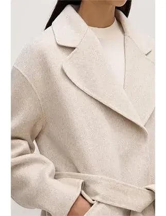 Assembly Label Sadie Single Breasted Wool Coat Oat Marle Size 10/M photo 5