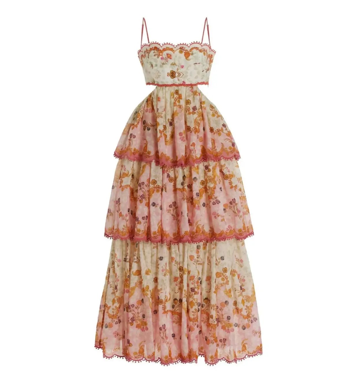 Zimmermann Laurel frill midi dress - size 8 photo 2