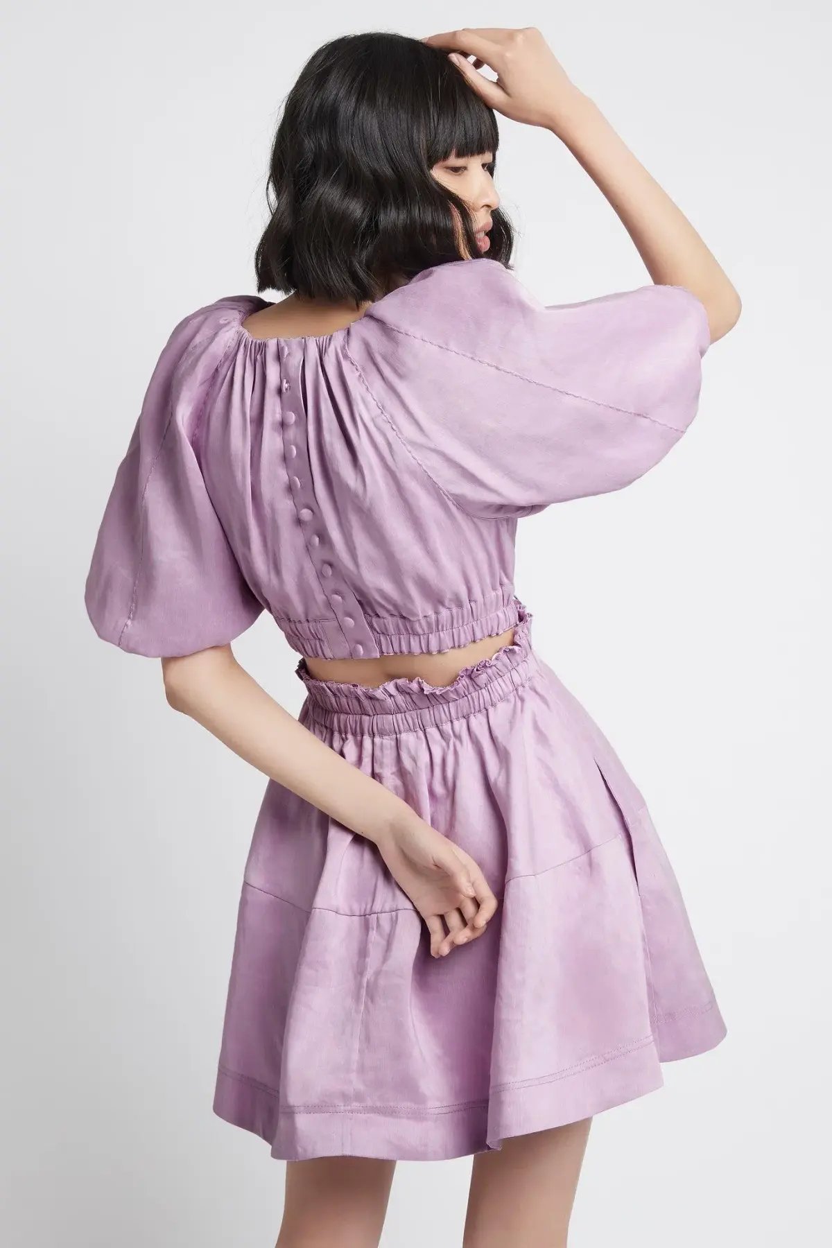 Aje Solitude Mini Dress Purple Size AU 10 photo 2