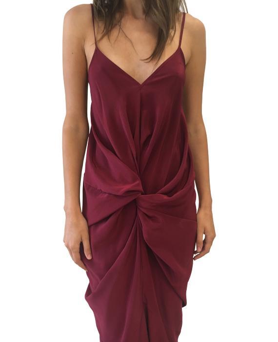 One Fell Swoop Elana Slip in Black Cherry Size 8 photo 3