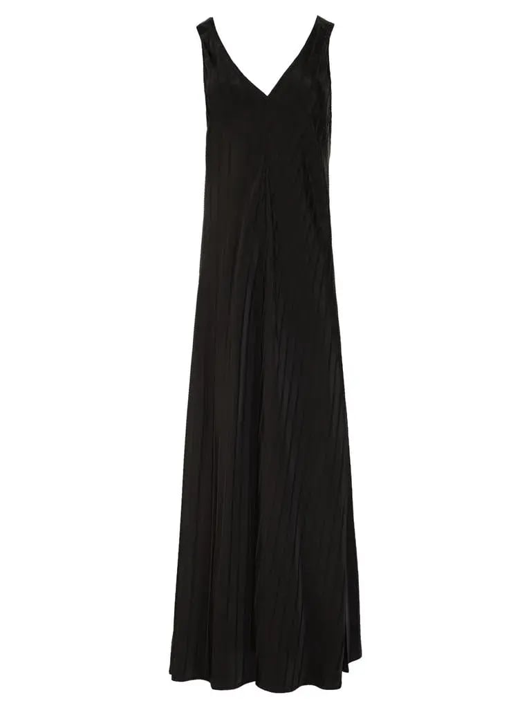 Lee Matthews Tamara Bias Maxi Dress Black Size 14 photo 4