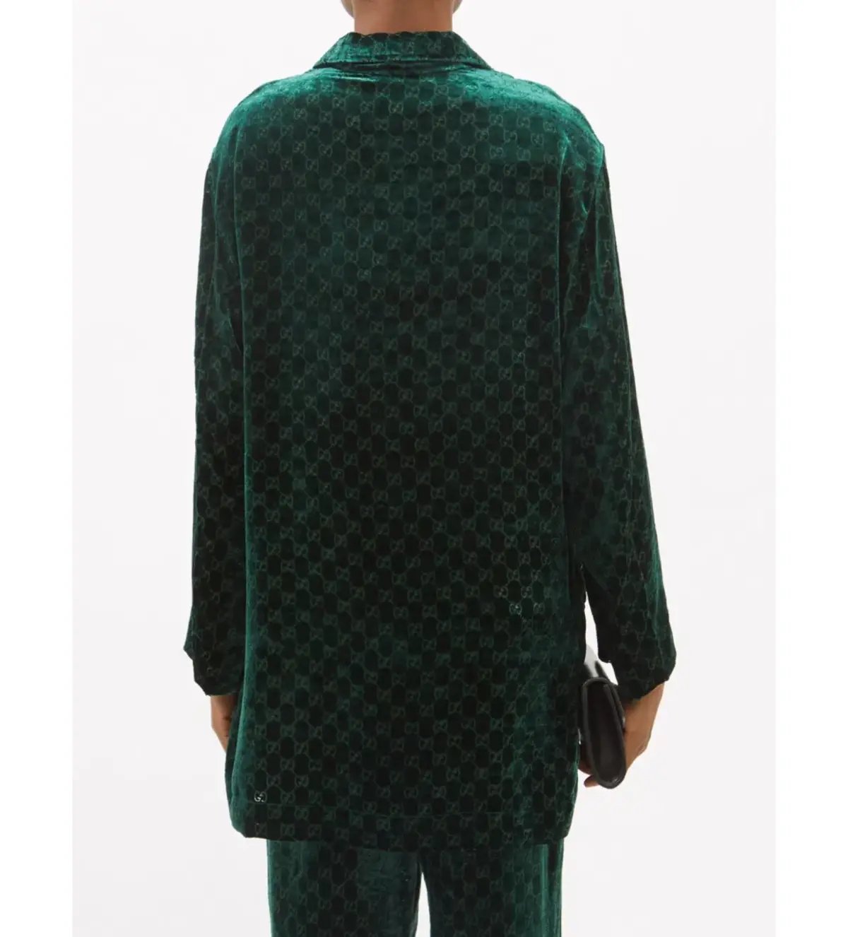 Gucci Velvet GG Monogram Set Shirt and Pants Size 6/XXS photo 6