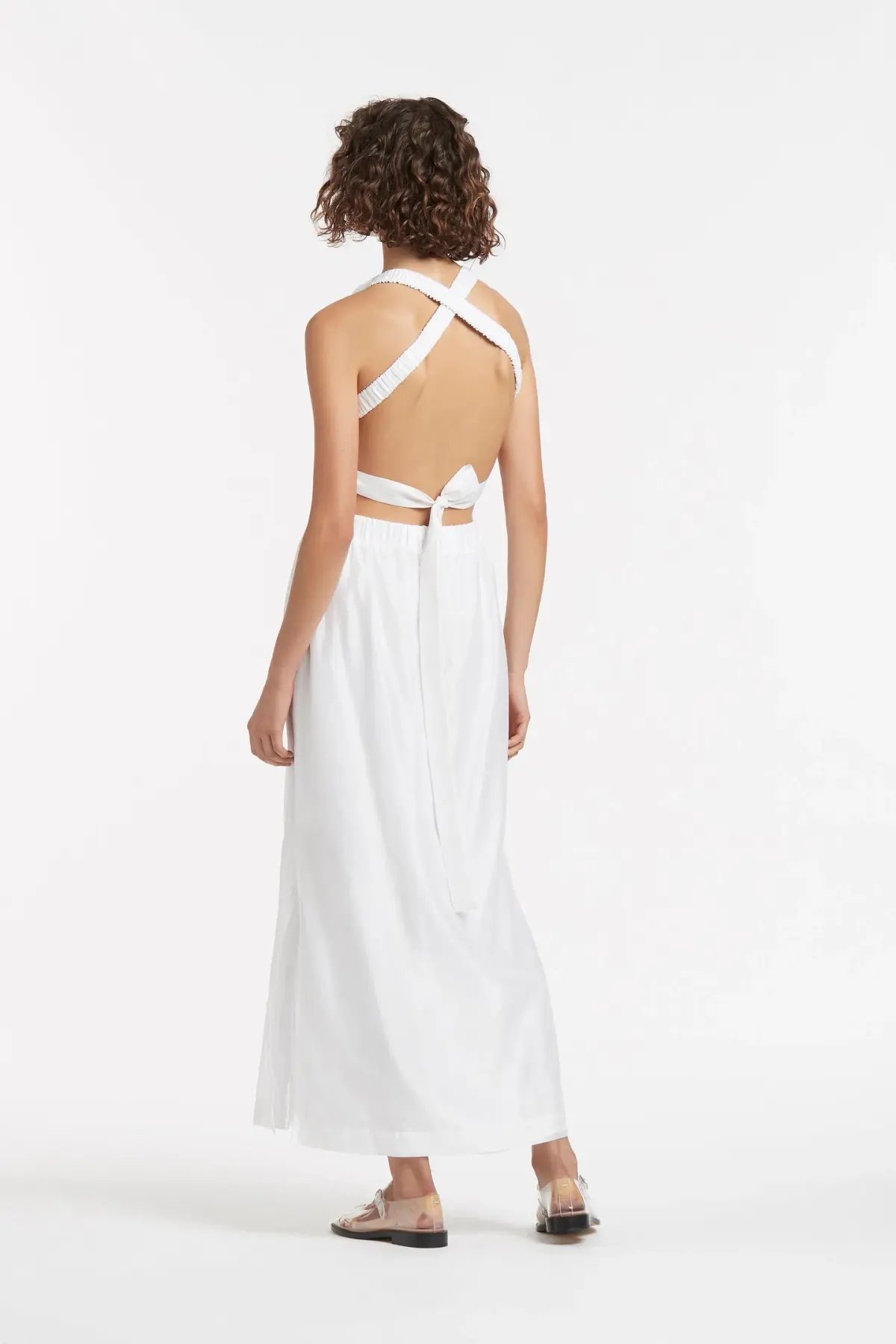 Sir The Label Franc Cross Back Gown Ivory Size 0/AU 6 photo 5