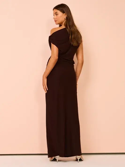 Camilla & Marc Annalise Maxi Dress Chocolate Brown Size 12 photo 3