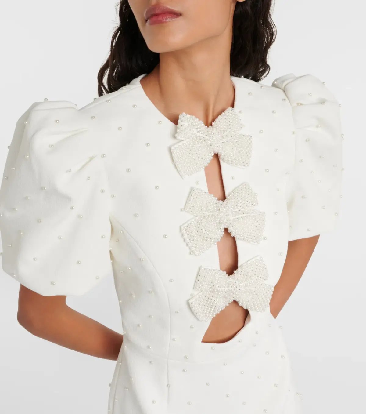 Rebecca Vallance Bridal Ophelia Mini Dress White Size AU 8 photo 3