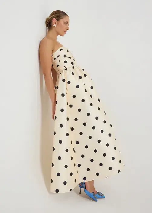 Pasduchas Dottie Strapless Midi Dress size 14 photo 5
