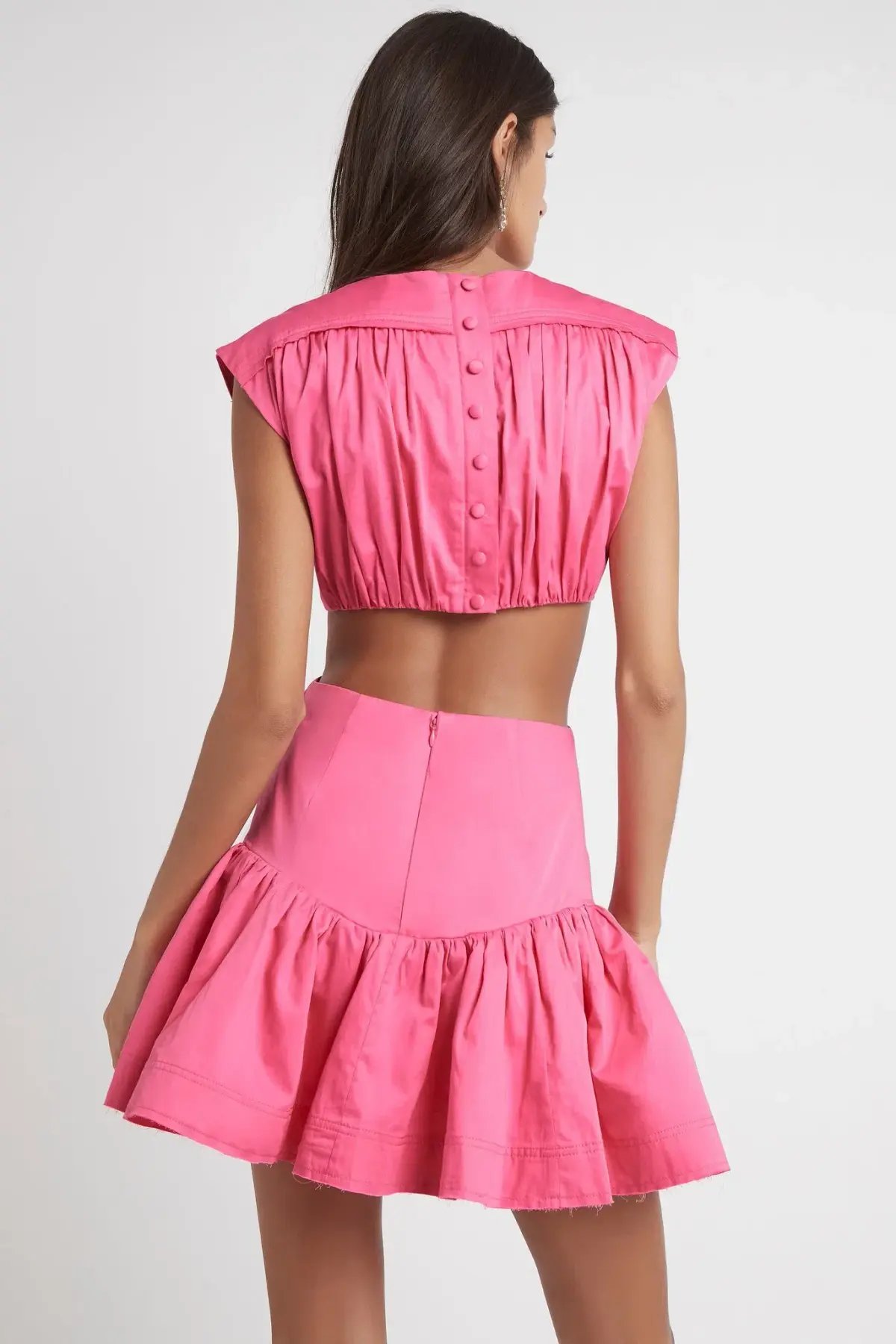 AJE Solstice Cut Out Ring Dress Pink Size 6 photo 3