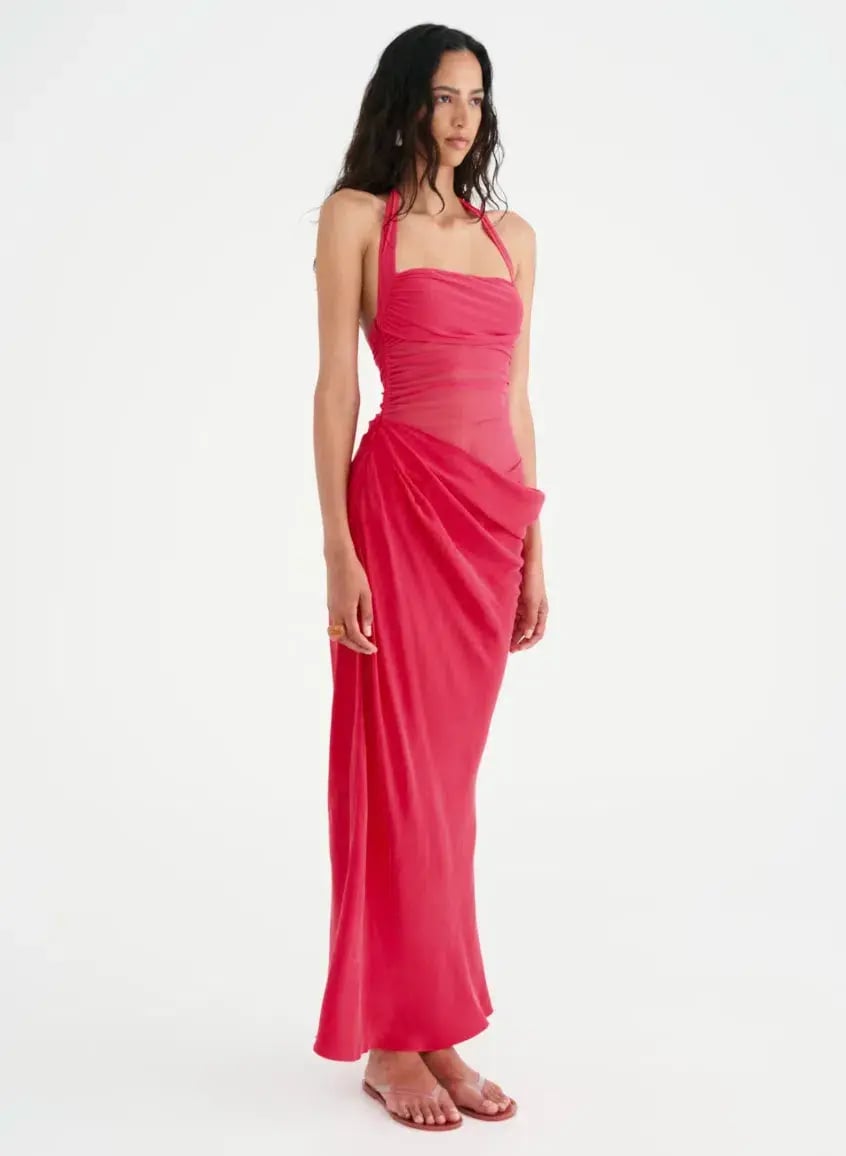 Benni Maxi Dress Pink Size 10 photo 2
