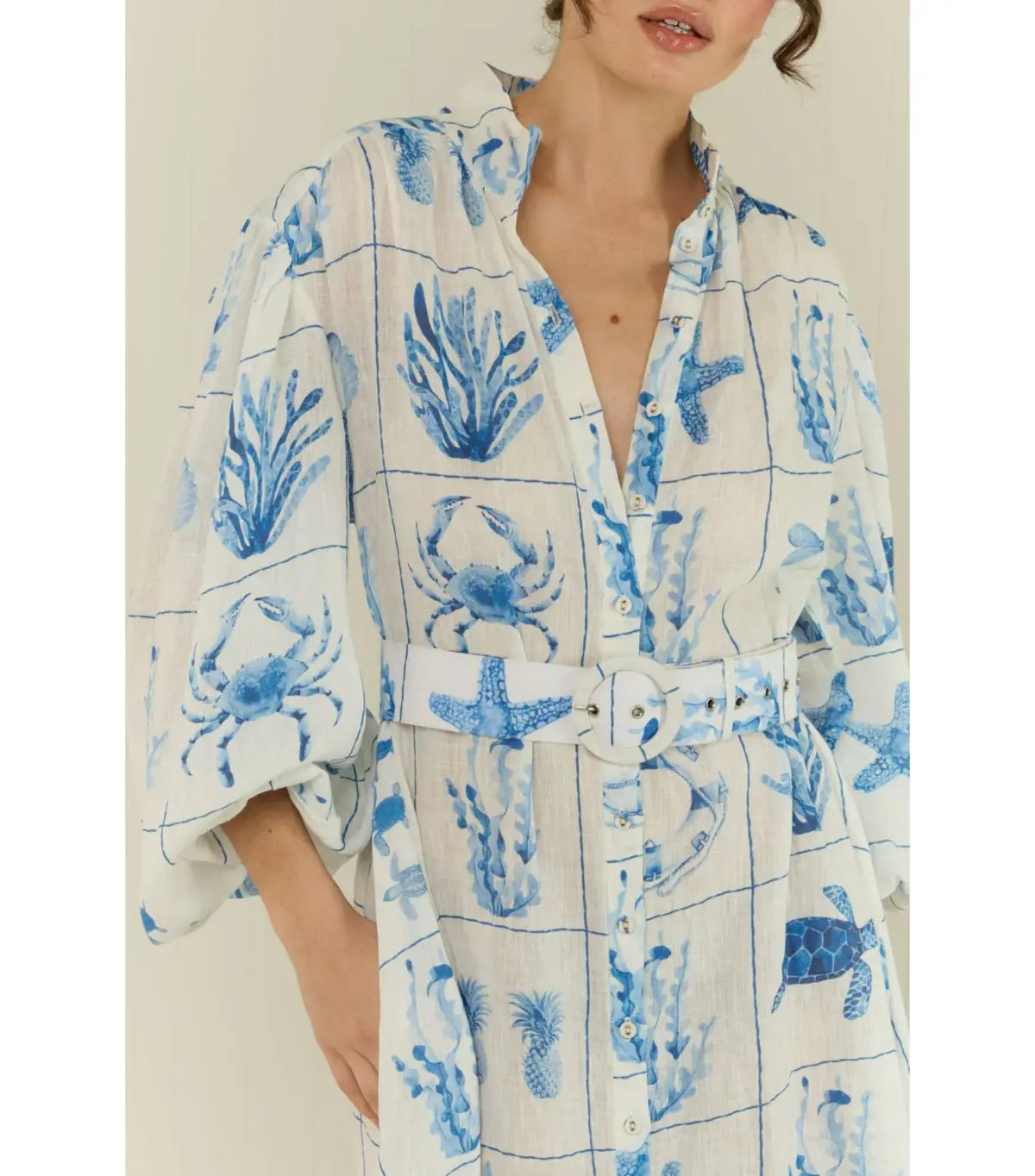 Palm Noosa Noddy Dress Chalkies Tile Size AU 14 photo 3