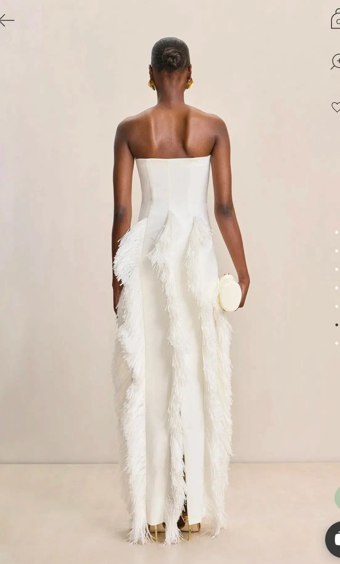 Cult Gaia Freya Gown Off White size XS photo 5