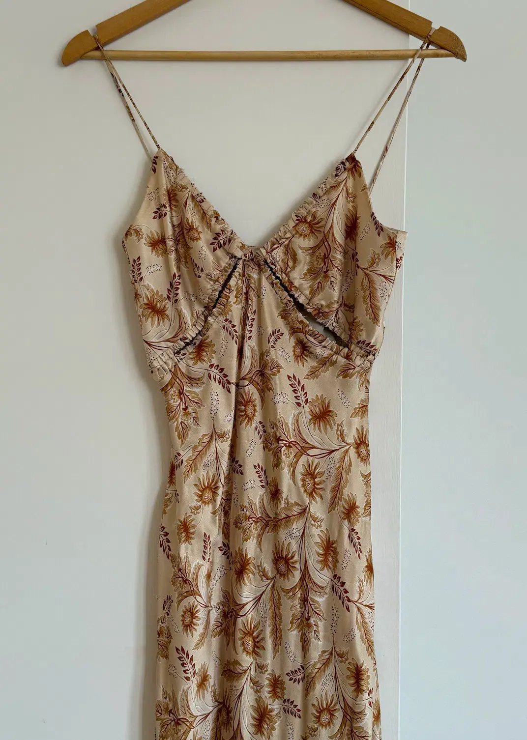 Bec & Bridge Fleetwood Midi Dress Cream Floral Size 8 photo 4