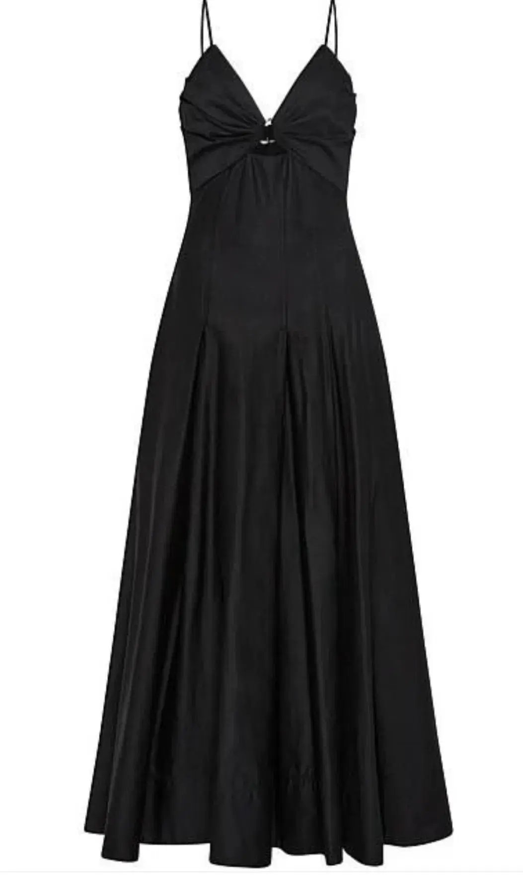 Aje Solstice Strappy Ring Midi Dress Black Size 10 photo 5