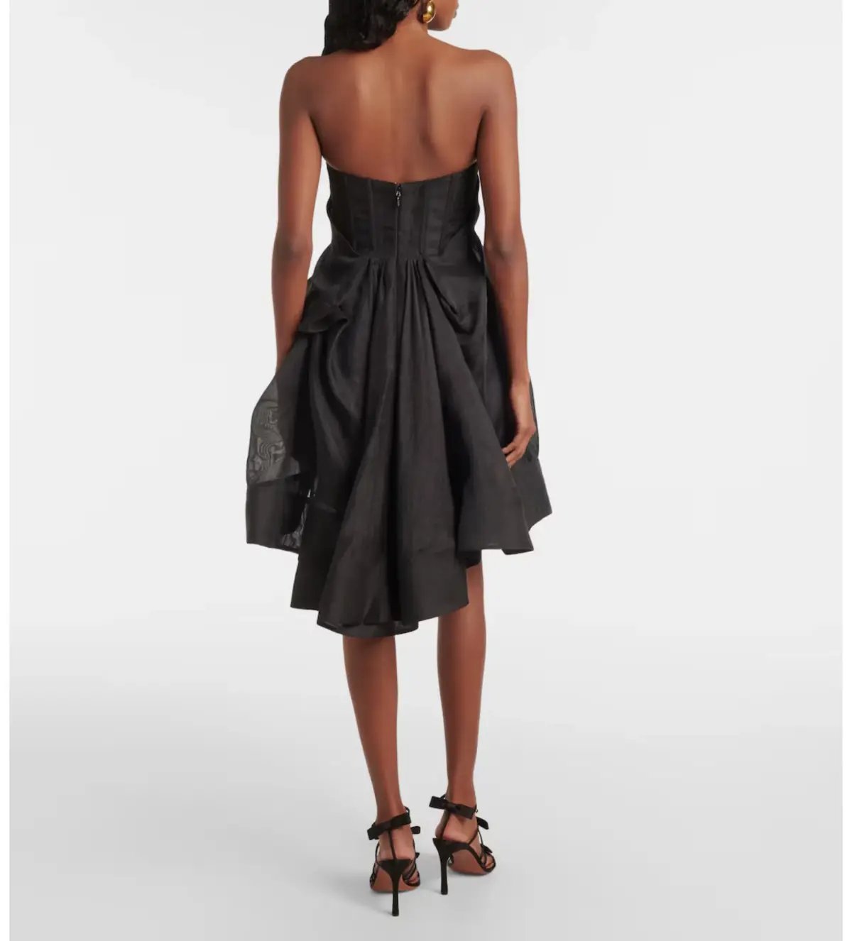 Zimmermann The Illuminate Draped Mini Dress in Black Size 2/Au 12 photo 2