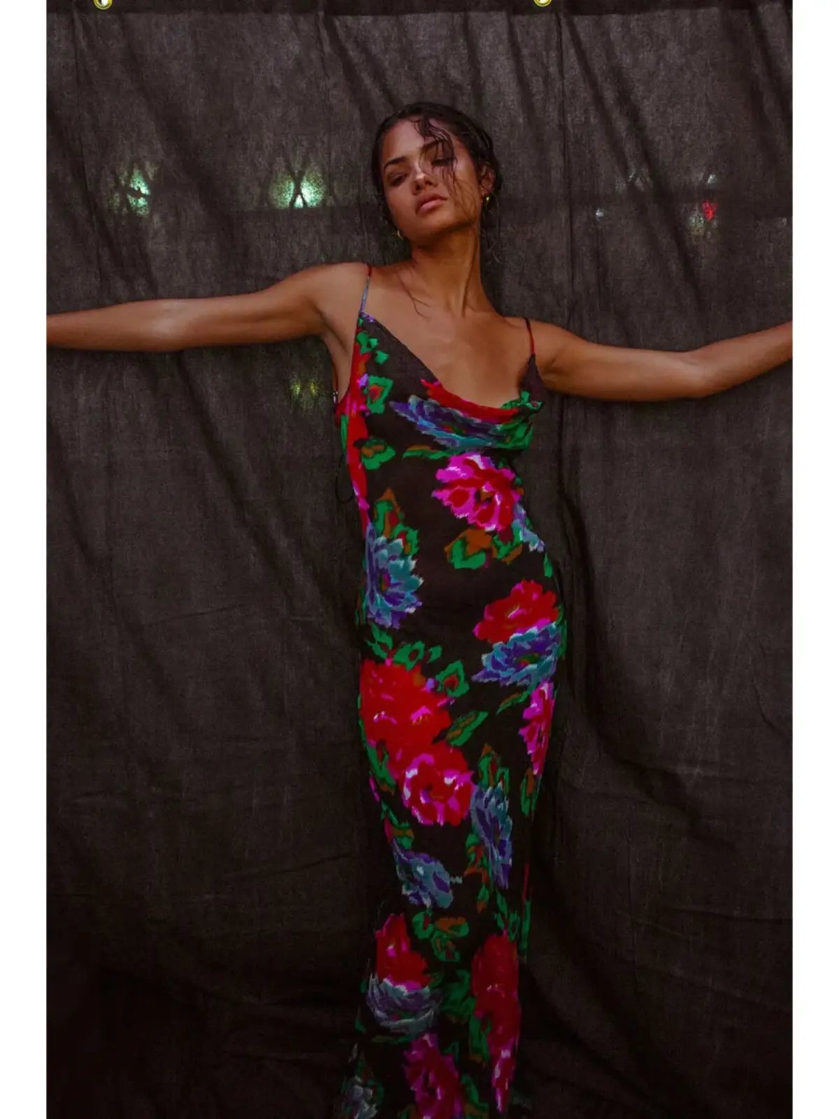 Rat & Boa Casablanca Dress Black Floral Size AU 4 photo 3