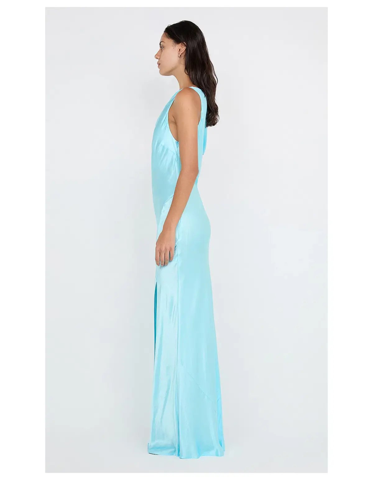 Bec and Bridge Sol Asym Maxi Dress Turquoise Size 6 photo 2