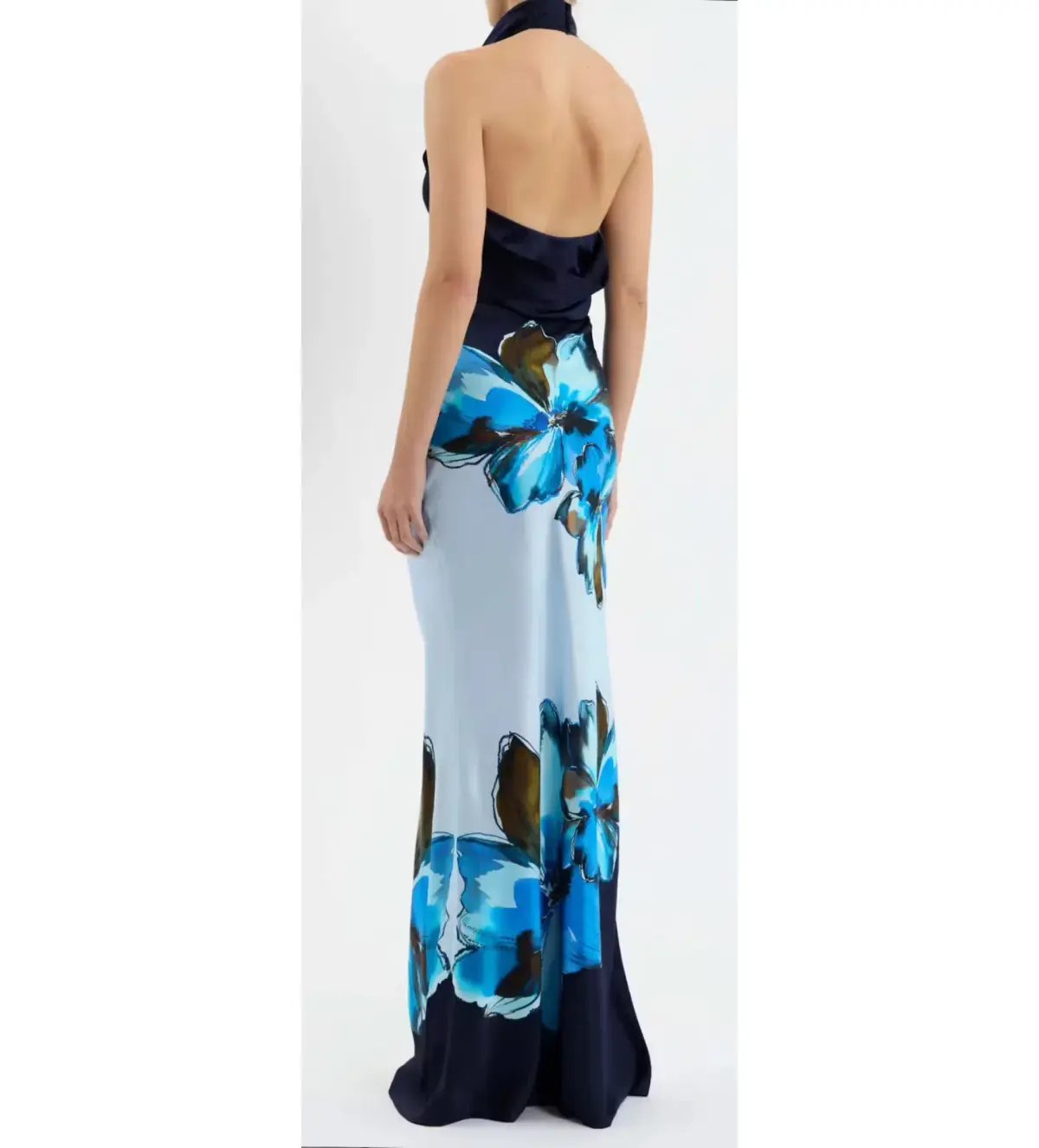 Rebecca Vallance Cyran Maxi Dress Navy Floral Size 8 photo 4