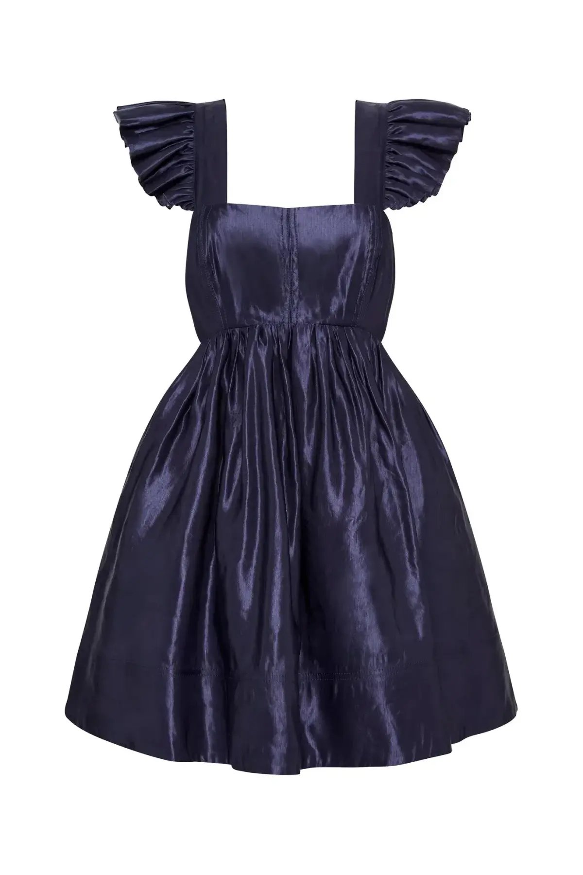Aje Revitalise Frill Mini Dress Indigo Size 8 photo 4