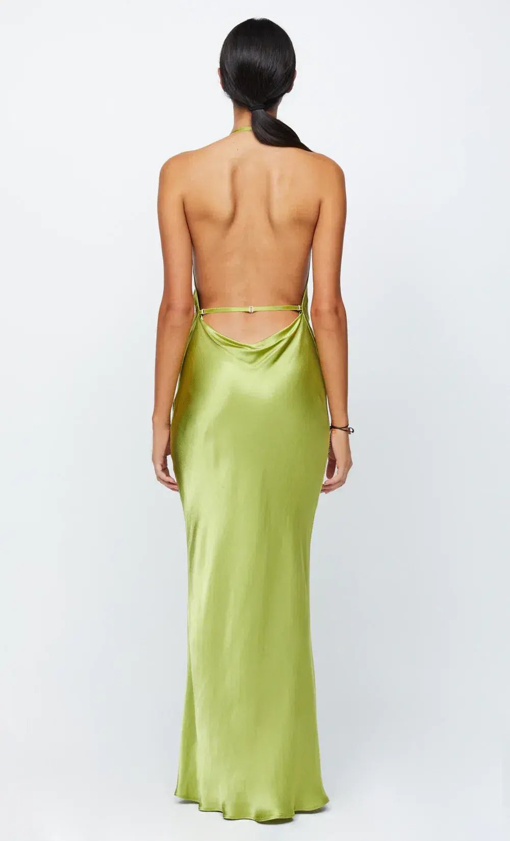 Bec & Bridge Odessa Halter Maxi Dress in Chartreuse Green Size 10 photo 2