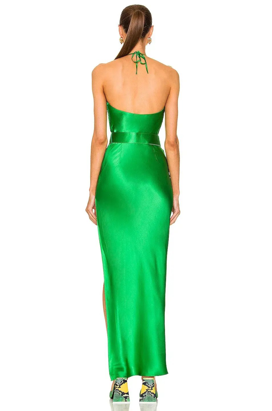 Nicholas Lucinda Gown in Green Size 12 photo 2