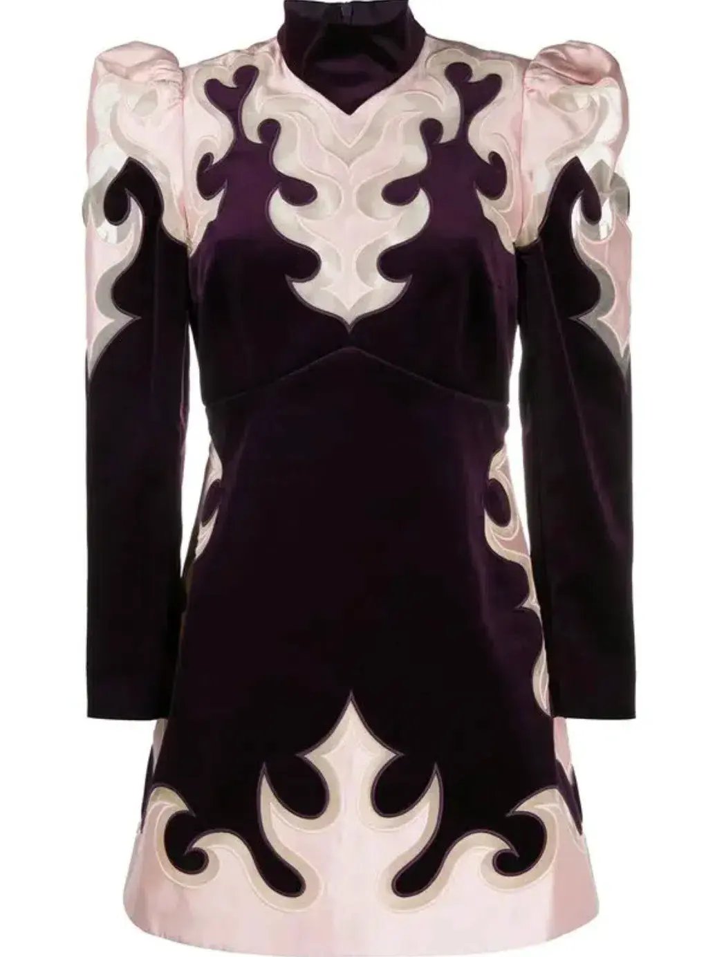 Zimmermann Ladybeetle Mystic Mini Dress Aubergine Size 2 / AU 12 photo 3