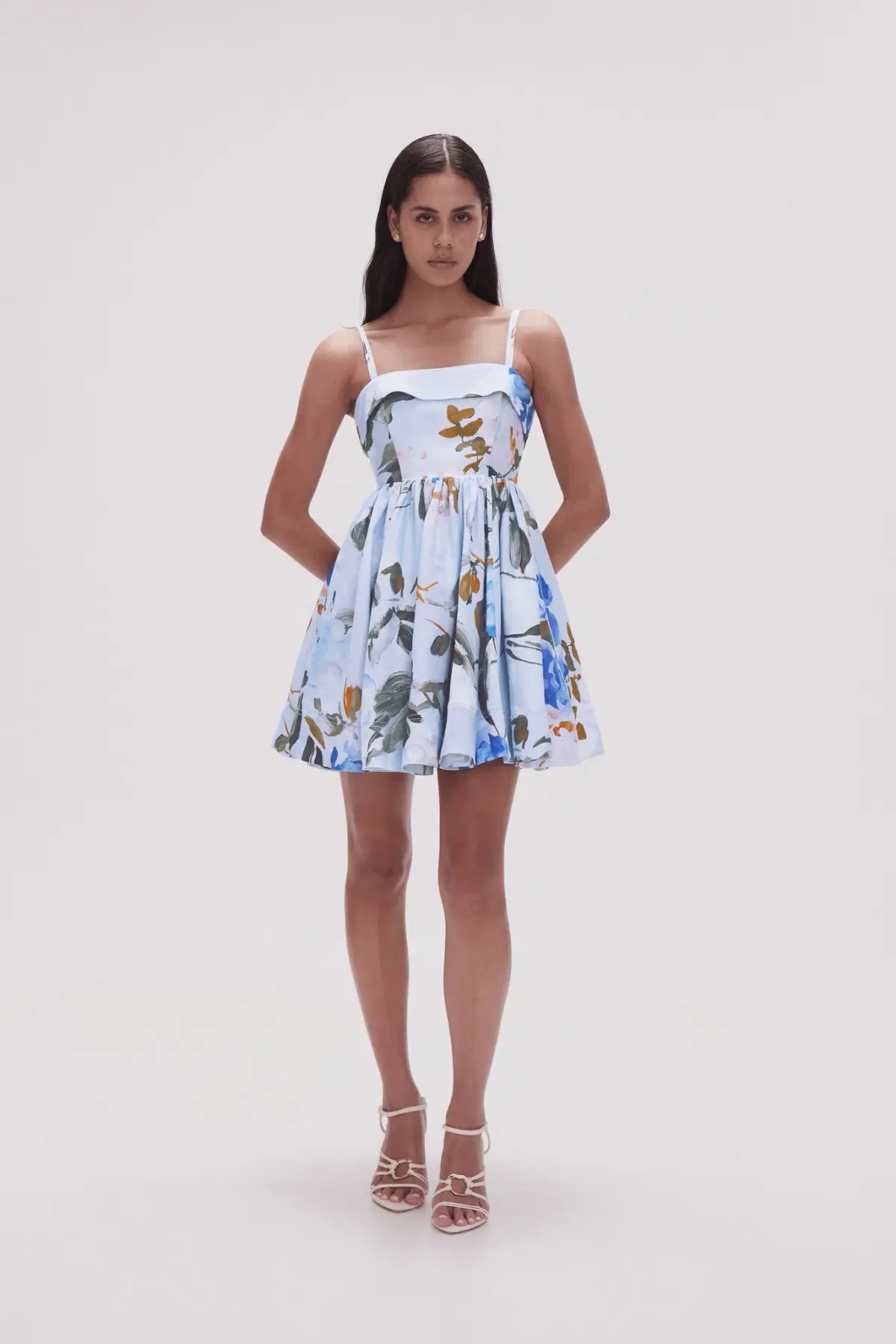 Yeojin Bae Cutout Shoulder Dress Blue Size 6 photo 30