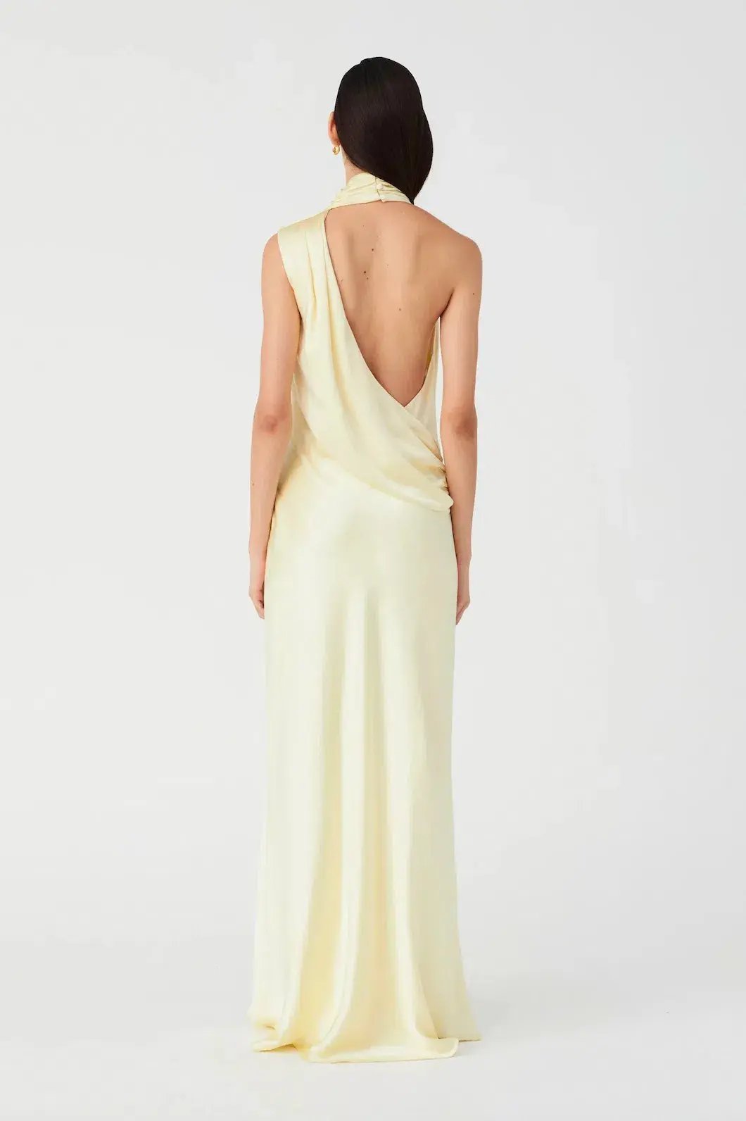 Misha Constantina Gown in Soft Gold Size 6 photo 3
