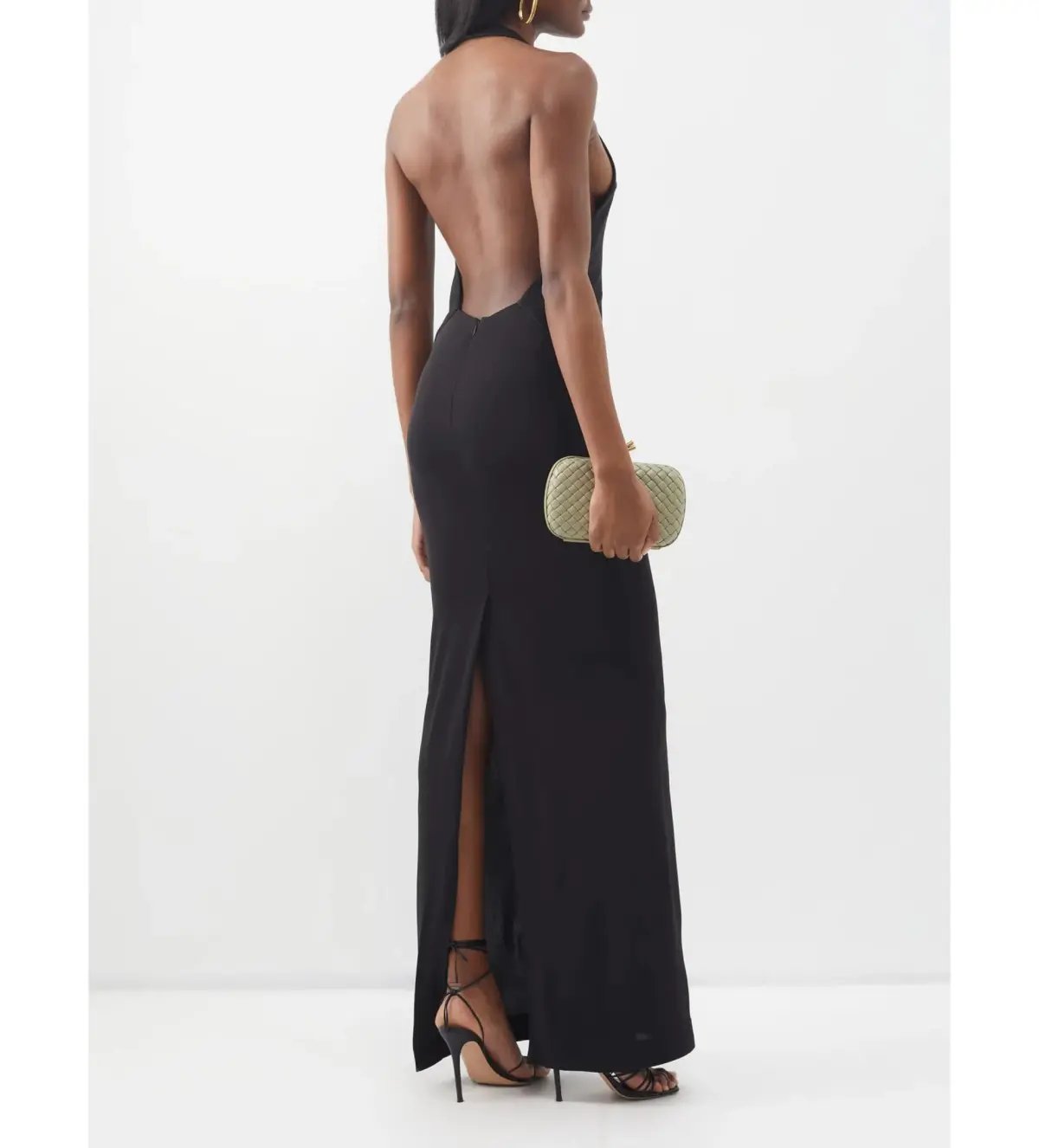 Christopher Esber Tailored Slope Halter Dress Black Size AU 6 photo 4