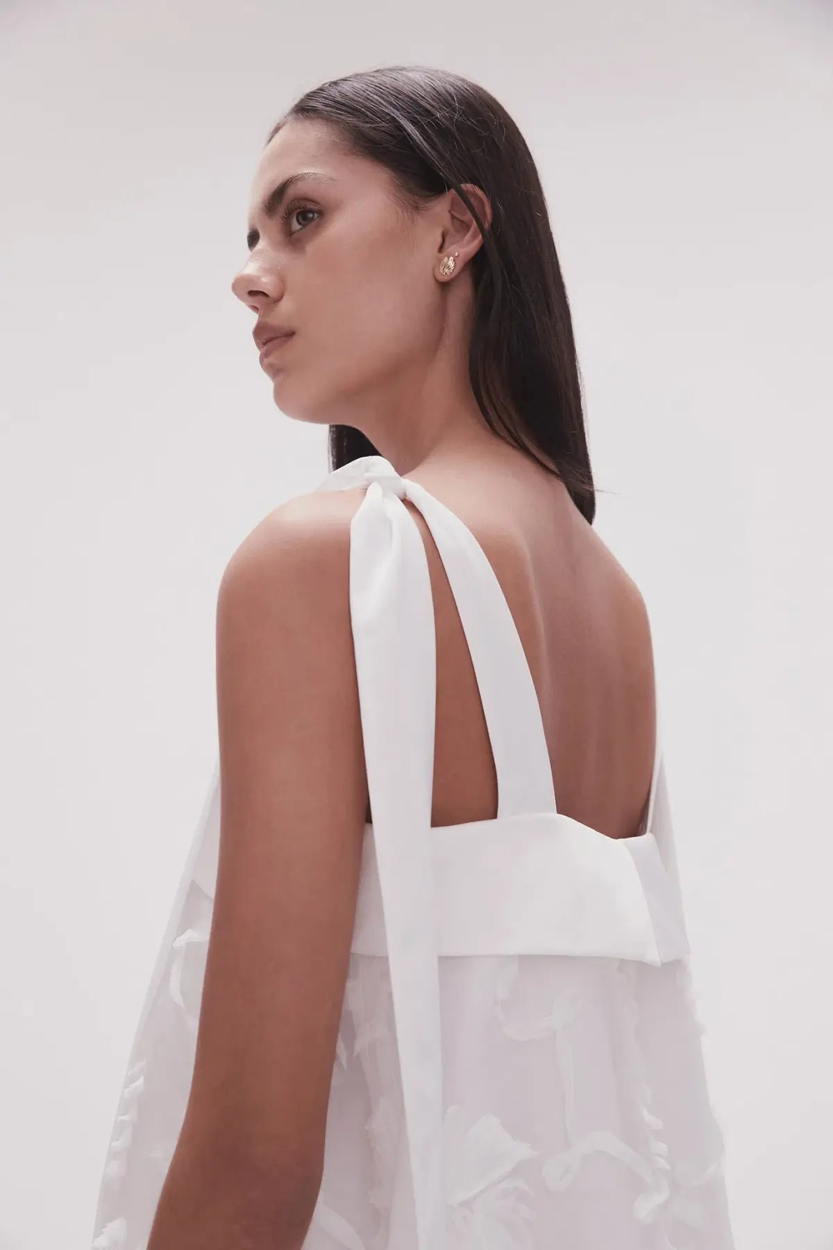 Aje Ursula Midi Dress Ivory Size 14 photo 2