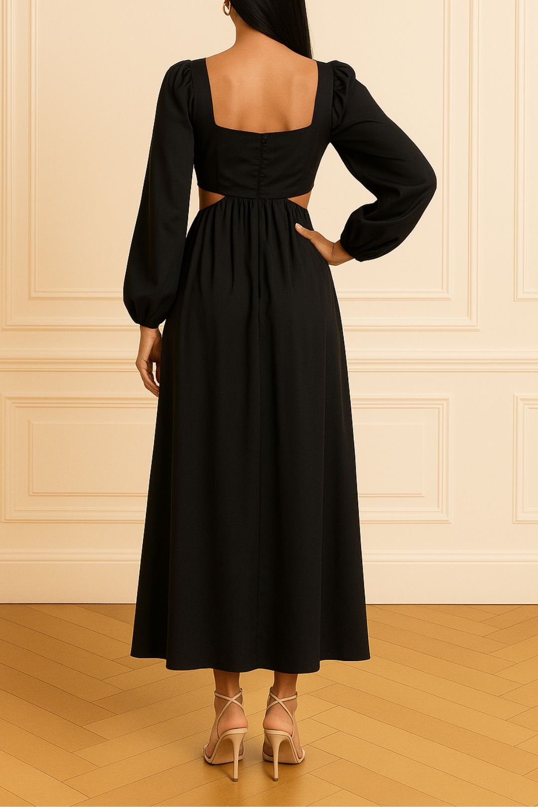 Orbison Maxi Dress In Black photo 2