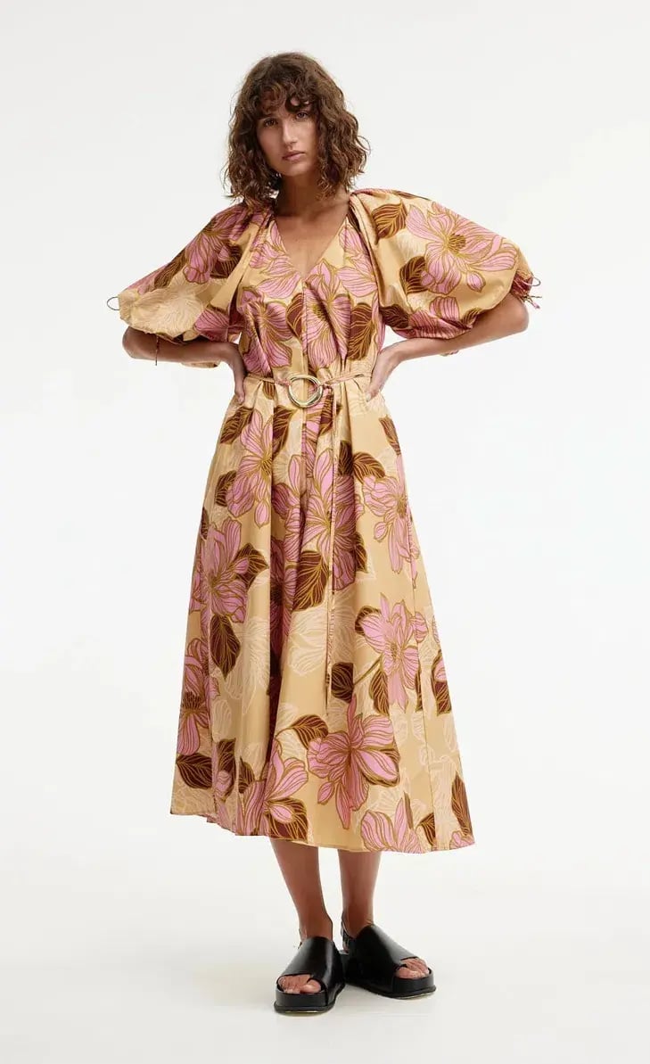 Kinney Elle Puff Sleeve Maxi Dress Rosa Floral Size XXL / AU 16 photo 7