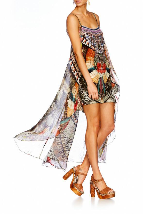 Camilla Light My Fire Mini Dress Print Size 6 photo 2