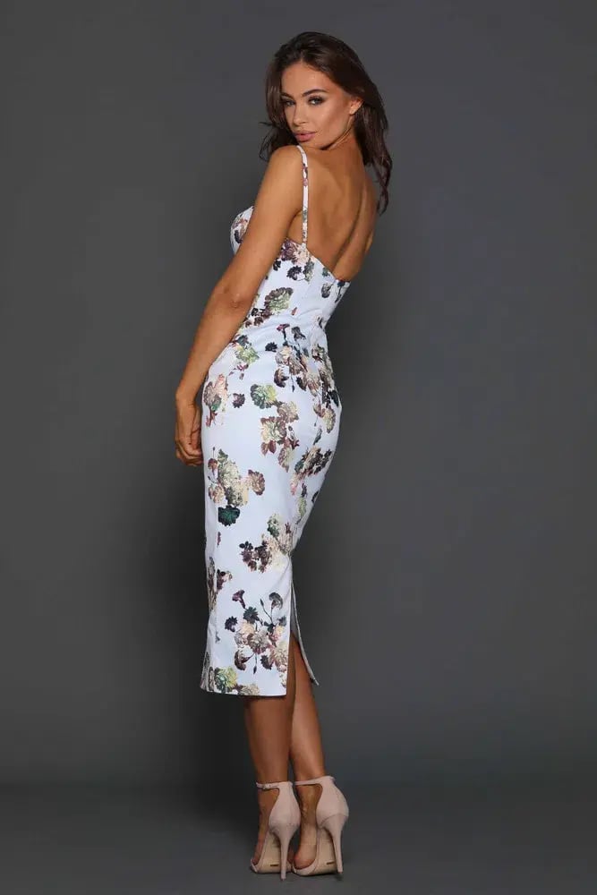 Elle Zeitoune Alannah Vintage Floral Dress Print Size 10 photo 3