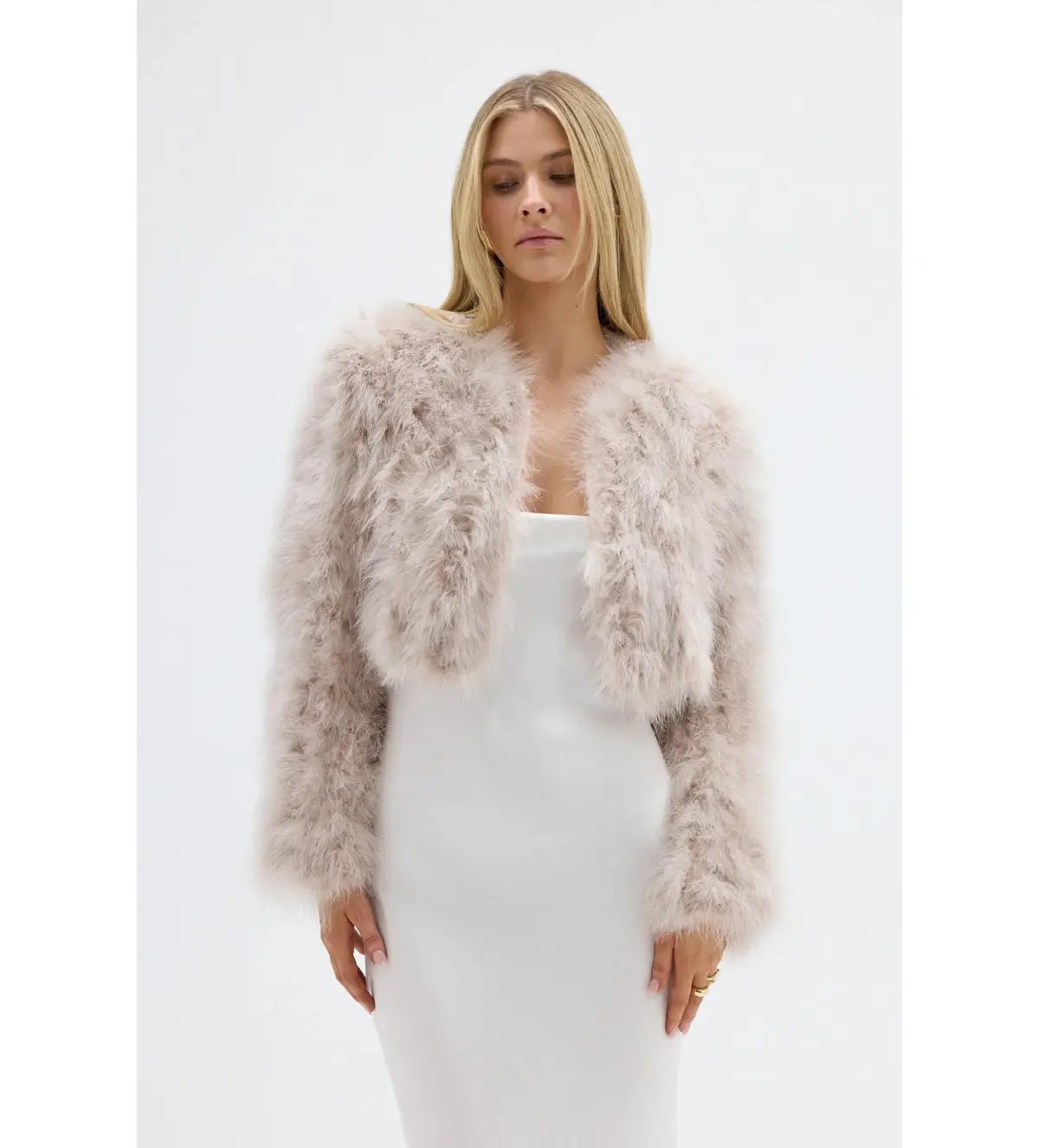 Bubish Manhattan Crop Jacket Blush Size 6-8 photo 3