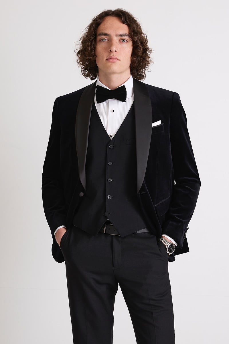 Black Velvet Tuxedo Jacket photo 4