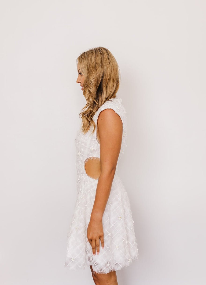 Aje Mirage Organza Cut Out Mini Dress photo 3