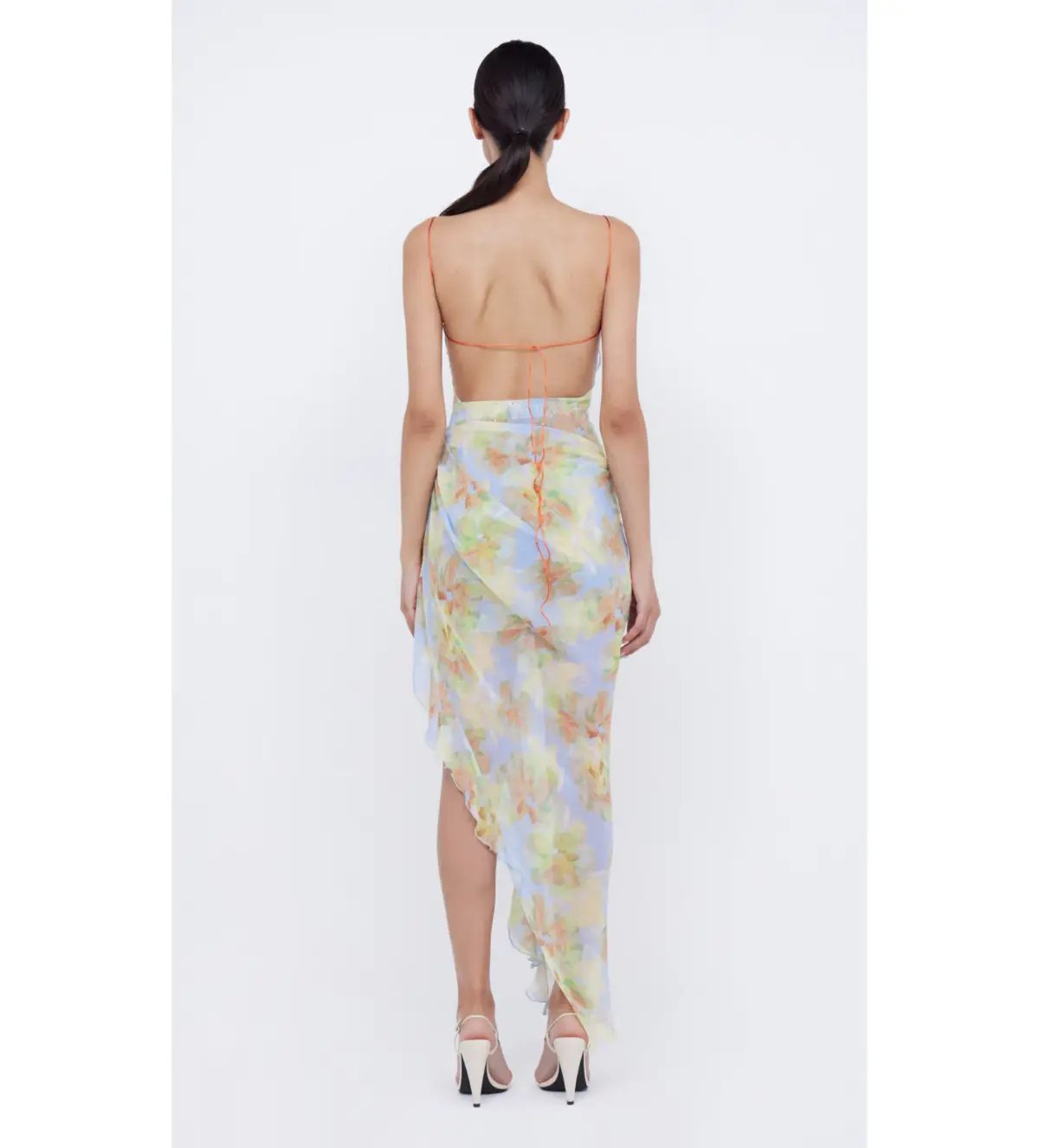 Bec & Bridge Zephy Asym Dress Blue Blossom Size 10 photo 2
