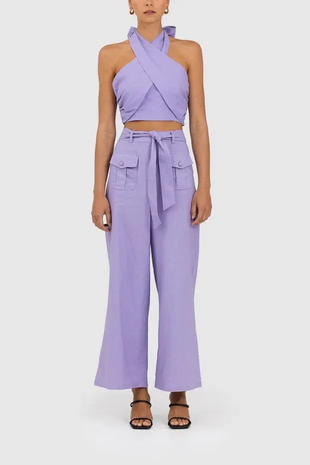 The Wolfgang Sahara Linen Set Lilac Size 6 photo 2