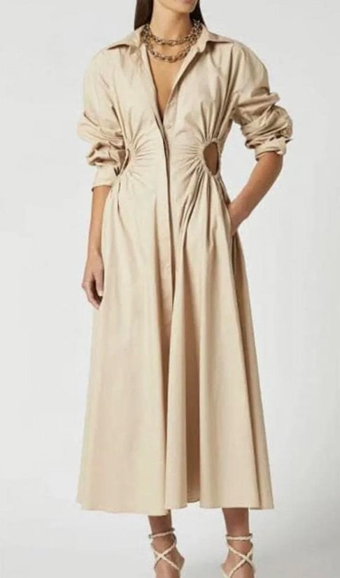 Scanlan Theodore Cotton Cut-Out Dress photo 2