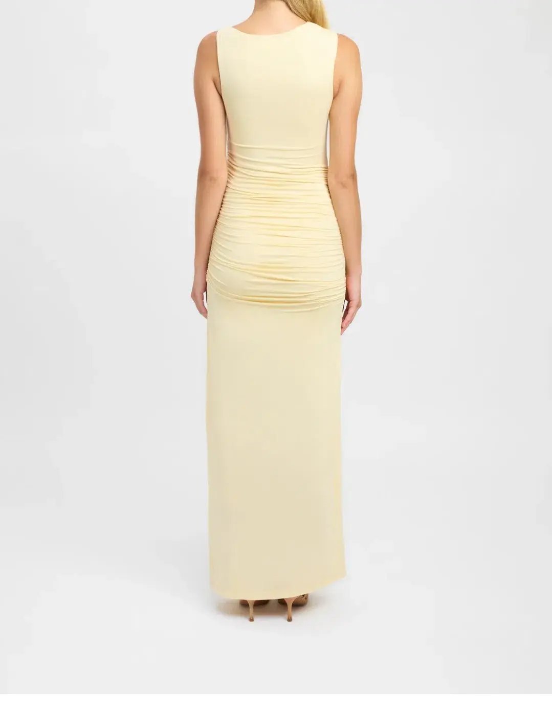 Kookai Alannah Maxi Dress Lemon Icing Size 12 photo 2